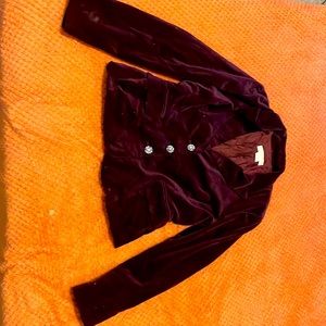 MICHAEL KORS BURGUNDY BLAZER JACKET!!!